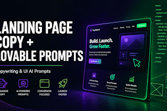 write your landing page copy and create lovable or figma prompts