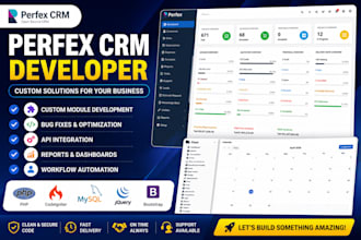 develop, customize, and fix perfex CRM modules