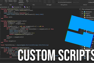 write or debug lua scripts for roblox studio