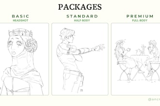 draw sketches with your character