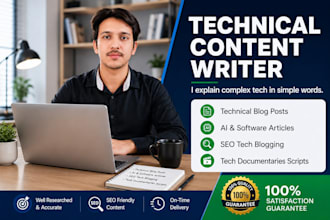 be your technical content writer and tech blog writer