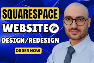 create  professional squarespace website, redesign squarespace business website