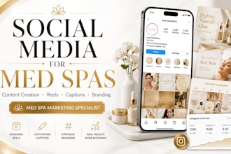 manage social media for med spa and aesthetic clinics, grow your med spa