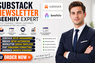 setup substack account manage substack beehiiv newsletter manage substack post