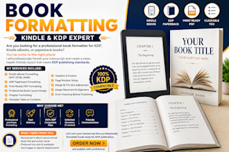 professional book formatting, kindle