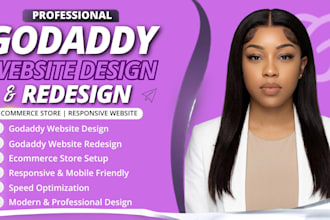 design godaddy website, godaddy redesign, godaddy SEO, fix and develop godaddy