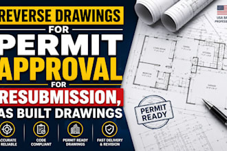 design reverse drawings for approval for resubmission as built drawings