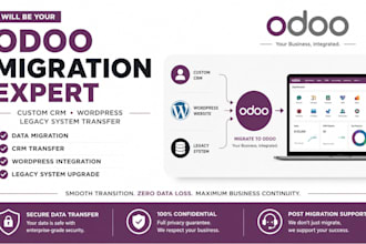 odoo migration expert custom crm wordpress and legacy system transfer
