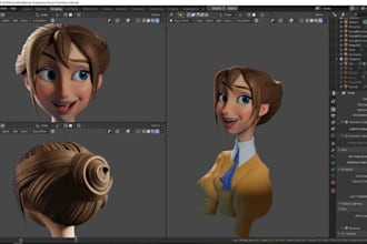 model rig animate 2d 3d avater, 52 arkit blendshape  blender cc4 cc5 iclone c4d