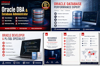 be your oracle dba, oracle developer, and database administrator