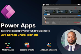 teach you power apps via live screen share