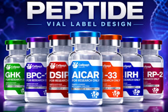 do product label peptide vial label vial sarms peptide supplement design