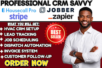 do hvac contractor systems housecall pro jobber crm stripe zapier integration