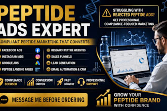 solve peptide ads issues run peptide ads peptide fb social media ads campaign
