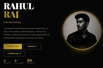 create a modern portfolio website using ai tools