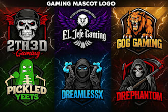 design amazing mascot, esports, and gaming logo and banner