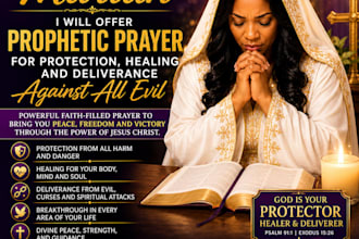 offer prophetic prayer for protection healing and deliverance
