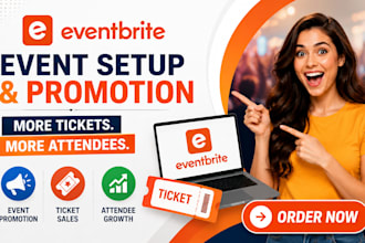 do eventbrite event setup, promotion and marketing to boost ticket sales