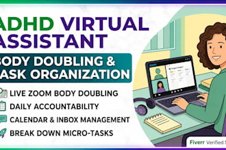be your adhd virtual assistant for body doubling and task organization
