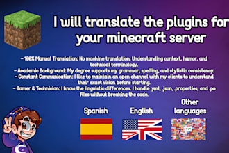 translate the plugins for your minecraft server