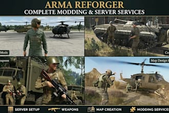 do arma reforger server setup, arma reforger weapons, map creation, arma mod