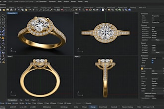design production ready 3d jewelry cad with stl for 3d printing and casting