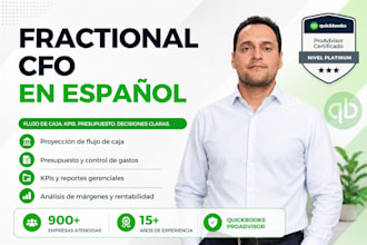 be your fractional cfo, director financiero parcial flujo de caja y beneficios