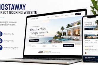 build a hostaway direct booking website that gets more reservations