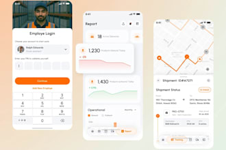 develop ai logistic app, warehouse staff attendance app, digital timesheets app