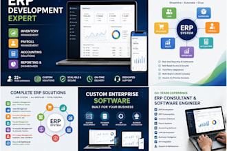 build erp, CRM, inventory and business management software