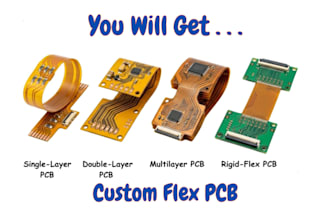 design flexible pcb, rigid flex pcb, fpc, footprint, schematic, gerber files