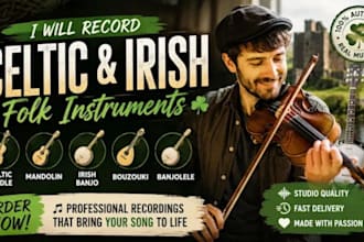 record italian penny whistle uilleann pipes bagpipe celtic harp irish fiddle