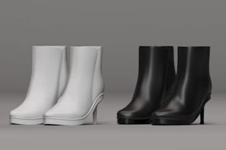create 3d shoes, cleat, or socks in clo3d with realistic rendering and animation