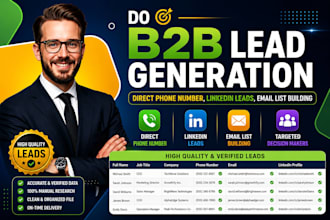 do b2b lead generation, direct phone number, linkedin leads, email list building