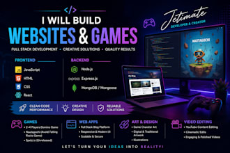 develop web games for you using HTML, javascript, and CSS