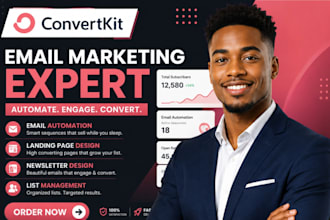 setup convertkit newsletter design convertkit landing page kit email sequence