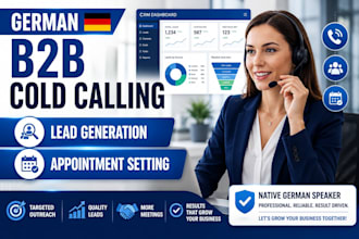 provide german b2b cold calling, lead generation and kaltakquise