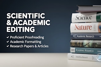 edit and proofread your scientific papers and research articles