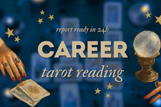 do a custom career tarot spread reading within 24h