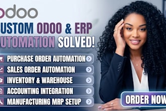 develop custom software odoo erp saas inventory manufacturing crm accounting hr