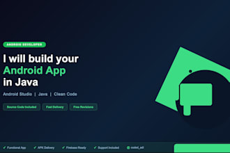 develop a custom android app using java in android studio