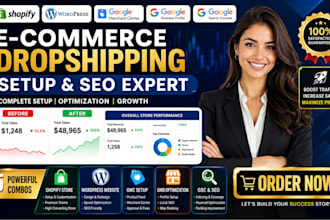 shopify wordpress gmc gmb gsc setup ecommerce dropshipping coach product SEO
