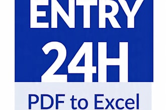 do manual data entry PDF to excel typing