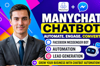 manychat chatbot, facebook messenger bot, automation