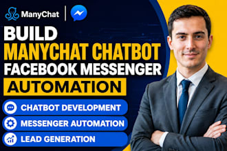 build manychat chatbot and facebook messenger automation