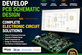design professional pcb,custom circult schematics and pcb layouts