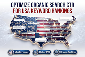 optimize organic search CTR for USA keyword rankings