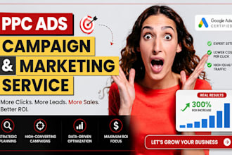 setup and manage google ads adwords ppc campaigns advertising, PPC ad campaigns
