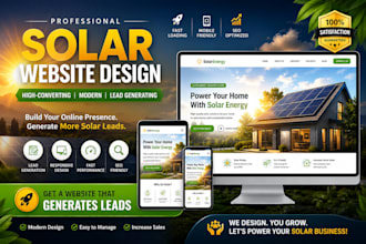 build solar website solar installation landing page funnel