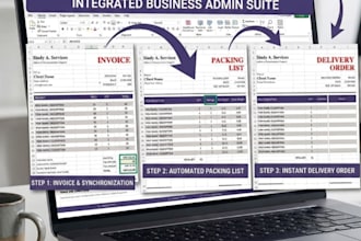 create a synced invoice packing list and delivery order excel system